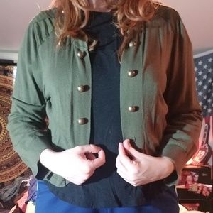 Olive Green Cardigan